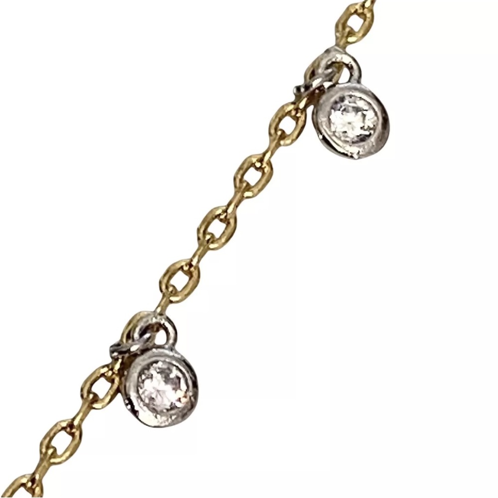 NWT Gold Plated Multi Shaped Pavé Swarovski Crystal Accented Necklace - Picture 8 of 15